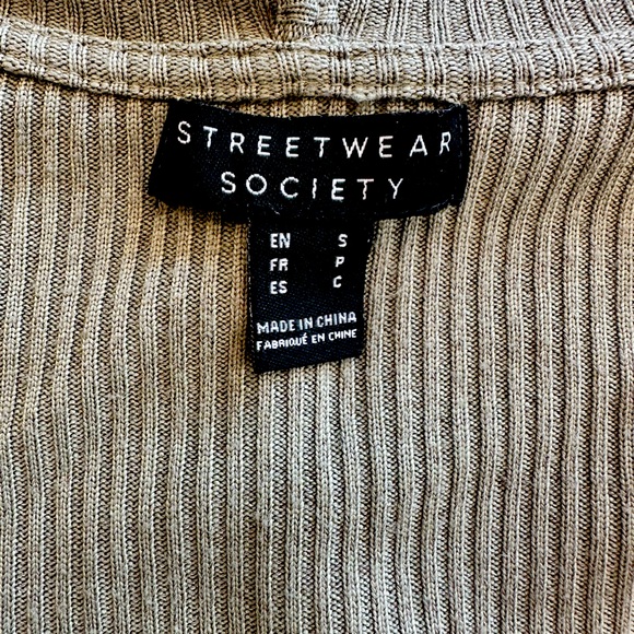 Street Wear Society Long Sweater Cardigan - Picture 3 of 3